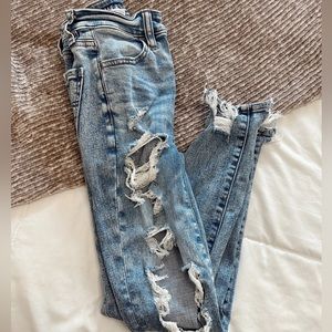 America eagle ripped skinny jeans